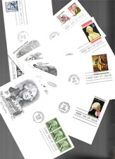 6 1954-89 George Washington themed FDC's; Art Craft/Artmaster cachets picture