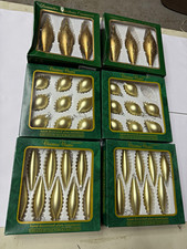 Vintage Commodore Christmas Classics Glass Ornaments 6 Boxes Sears Roebuck picture