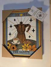 BP Home Embroidery Wall Art THE SANITY Coffee French Press Tarot 2026 15x12 picture