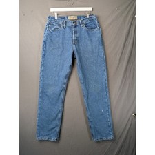 Wrangler Authentics Mens Fleece Lined Jeans 32x32 Blue Denim picture