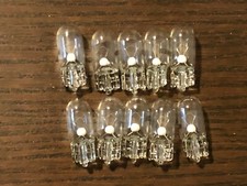 10 New Warm White 8V 300ma Incandescent Wedge Lamp Light Bulbs .3A 0.3A picture