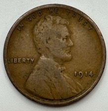 1914 P - Lincoln Wheat Penny - G/VG  X-600 picture