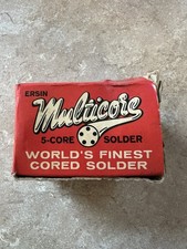 Ersin Multicore 5-Core Solder 60/40 Tin Lead 1lb Spool SN60 Vintage Box picture