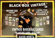 BLACK BOX VINTAGE 2 Mystery Box 100 Cards Baseball 1975-87 HOF & 1965-67 MANTLE picture