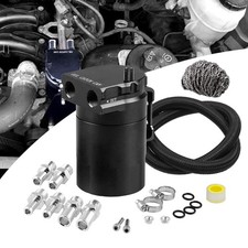 RULLINE Universal 350ml Oil Catch Can Tank 0046 Aluminum Polish Baffled Reser... picture