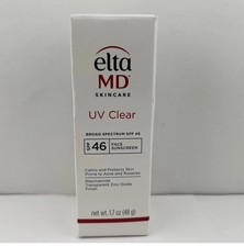 Elta MD UV Clear Broad-spectrum Facial Sunscreen SPF46 1.7oz Exp 4/2029 New Box picture