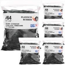 5LB Bulk Black Outdoor Rubber Bands No # 19 32 33 64 73 74 82 84 94 105 107 117B picture