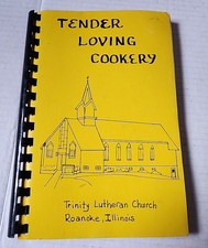 VTG Vintage Cookbook 1984 Trinity Lutheran Church Roanoke Illinois cook book picture