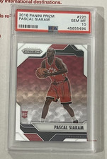 Pascal Siakam 2016-17 Panini Prizm Rookie Card #220 RC Graded PSA 10 Gem Mint picture