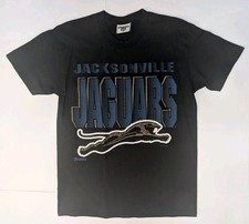 Vintage 90s Jacksonville Jaguars NFL Banned Logo 1993 T-Shirt Adult Size Med USA picture