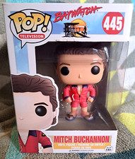 Mitch Buchannon Pop 445 - Baywatch Funko Pop Vinyl 2017 Vaulted + Protector picture