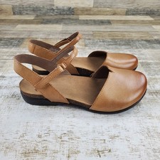 Dansko Rowan Womens Mary Jane Sandals Sz 8.5 - 9 Honey Distressed Ankle Strap picture