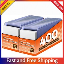 400 Trading Card Sleeves & Holders – 200 Hard 3