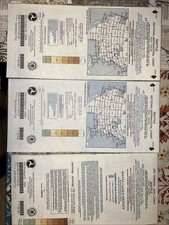 3  Seattle WA Sectional Aeronautical Chart Map 69 &65 Edition 64th VFR 2005 picture