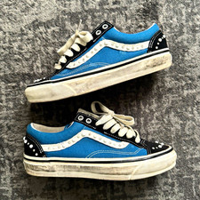 VANS LX Old Skool 36 Blue/Black Skateboarding Shoes Men's US 8 Medium D picture