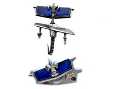 NEW 1980 1990 CHEVROLET CAPRICE HOOD FRONT BLUE EMBLEM CHEVY SET picture