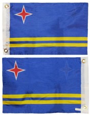 12x18 Aruba Double Sided Wind Resistant Flag 12