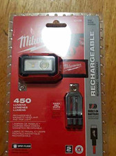 Milwaukee TRUEVIEW 450 Lumens Rechargeable Magnetic LED Head Lamp 2012R picture