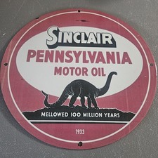 VINTAGE 1933 SINCLAIR PENNSYLVANIA MOTOR OIL 12