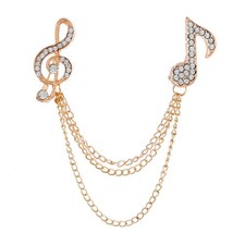 British style men's symbol music brooch brooch picture
