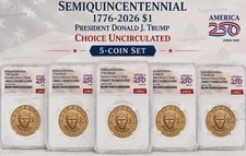 Semiquincentennial President Donald J. Trump 2026 $1 Coin Rolls & Bags IN HAND picture