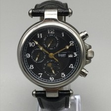 Stauer 27 Jewels Mens Watch 37mm Noire Moon Phase Day Date Month Automatic picture