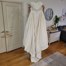 Amazing Couture Dupioni Silk Paloma Blanca Wedding Dress MAKE AN OFFER picture