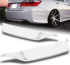 White Painted PU Rear Bumper Lip Splitter Bumper Spoiler Apron Protector Compati picture