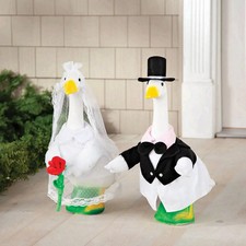 Wedding Couple Large Goose Outfits by Gagglevillee 377986 NEW NO IMPORT FEES picture