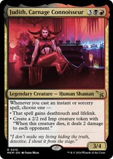 MTG Judith, Carnage Connoisseur [Murders at Karlov Manor] Near Mint Magic picture