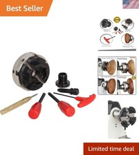 Versatile 4-Inch Lathe Chuck with Strong Grip, T Wrench, & Accessories Included picture