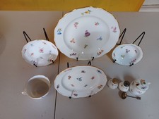 Meissen Scattered Flowers Complete Dinner Service for 12, 1st Mint Quality 1815 picture