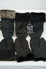 REAL GENUINE SHEEPSKIN SHEARLING LEATHER MITTENS UNISEX Fur Winter 3 COLOR S-2XL picture