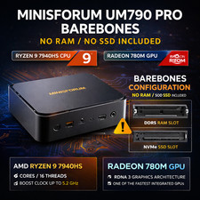 Minisforum UM790 Pro Mini PC Ryzen 9 7940HS Radeon 780M Barebones NO RAM NO SSD picture