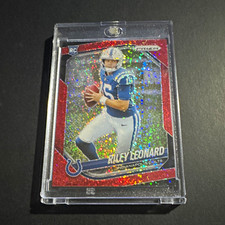 Panini Prizm 2025 Riley Leonard RC Red Shimmer Prizm #342 Colts picture