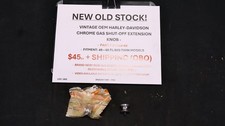 Vintage OEM Harley Davidson Chrome Gas Shut Off Extension Knob 91690-49 NOS  picture