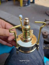 1 pc Vintage miniature brass pot stove cooker mini handmade small decor antique picture