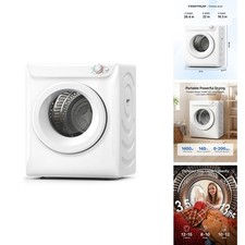 Temprium 3.5 Cu. Ft. Portable Clothes Dryer for Laundry CD010-250WH-USZX picture