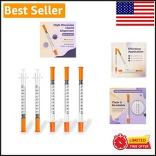Versatile 1ml Syringes 30G for Sampling and Fluid Transfer - 100 Count picture
