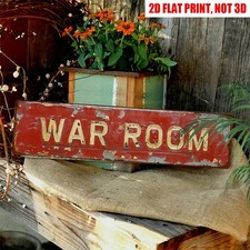 Vintage War Room Metal Signs Retro Military Decor Home Office Game Room Bar 4×16 picture
