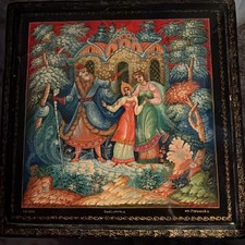 Vintage Russian Lacquer box featuring a Mstera painting “The Snow Maiden”  picture