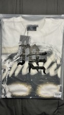 Mixed Emotion White Cotton Cosmic Graphic Crew Neck Tee Short Sleeve in a small picture
