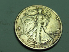1916-D WALKING LIBERTY HALF DOLLAR NICE HIGHER GRADE COIN picture