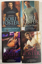 Lori Foster Love Undercover Complete Series 4 Book Lot Run Risk Bare Rowdy Dash picture