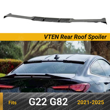 Fits 2021-2025 BMW G22 430i M440i G82 VTEN Gloss Rear Roof Spoiler Lid Visor picture