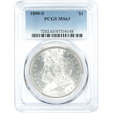 1890 S Morgan Dollar MS 63 PCGS Silver $1 Uncirculated Coin SKU:I16437 picture