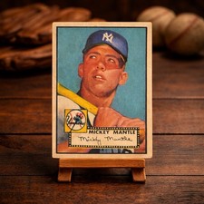 Vintage-Style Souvenir • Mickey Mantle 1952 Rookie Inspired Novelty Display Card picture