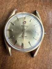 Vintage Rado World Travel Waterproof 25 Jewels Men’s Watch Gold Tone Runs picture