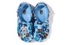 BAPE x Crocs ABC Blue Camo Clogs Men's US Size Limited Edition Streetwear Casual picture