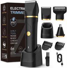 Beard Trimmer for Men,Manscape 3-In-1 Electric Razor Groin Groomer,Ipx7 Waterpro picture